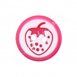 Κουμπί παιδικό  Φράουλα 1,5εκ Art599