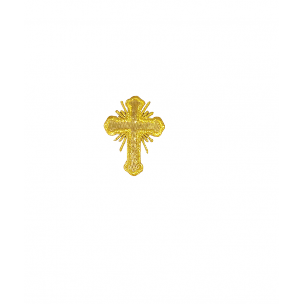 Ιερατικά Μοτίφ θερμοκολλητικά Σταυρός Μικρός  Χρυσό 5εκΧ5εκ Art21301862